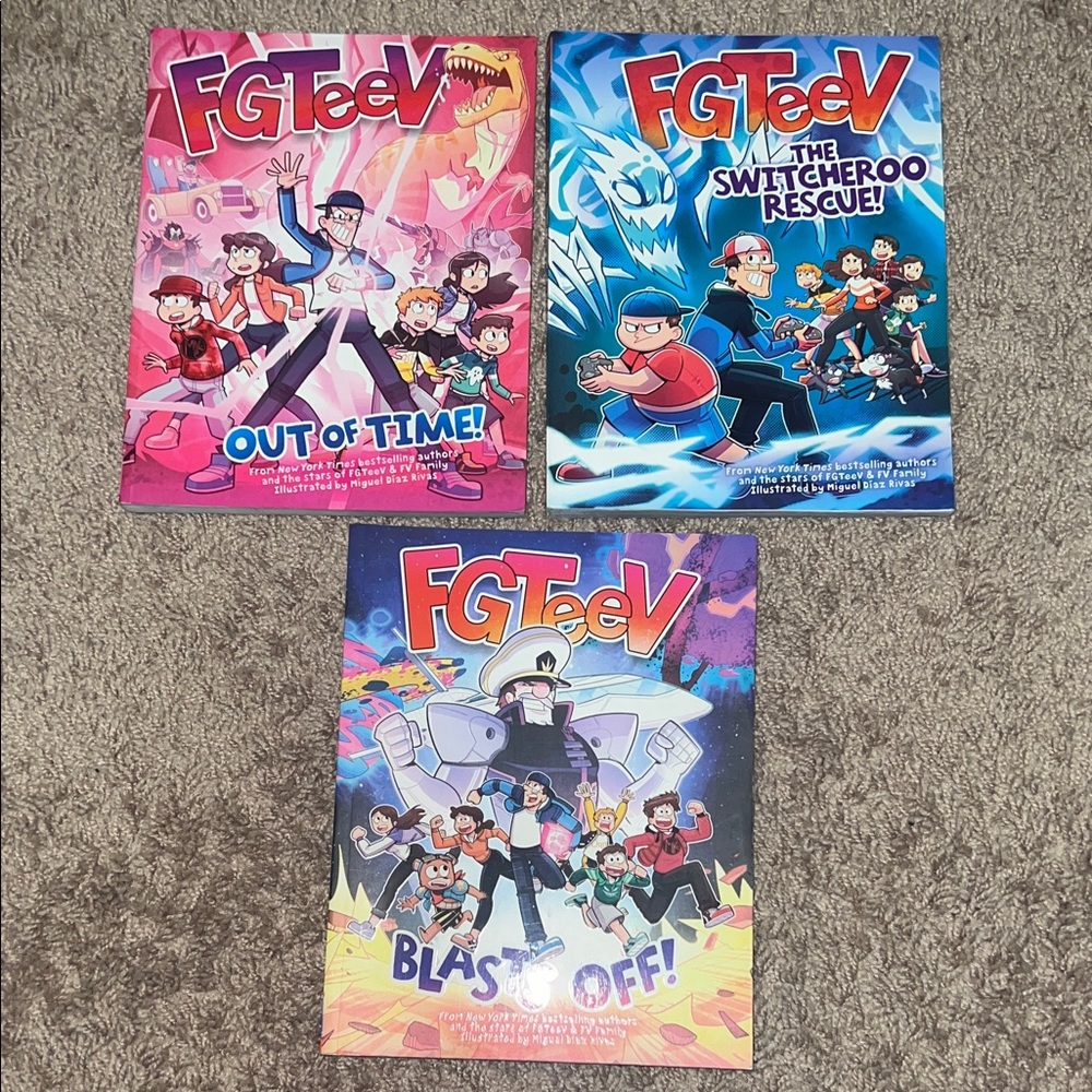 Comic Book Set - Out of Time, The Switcheroo Rescue, Blast Off!